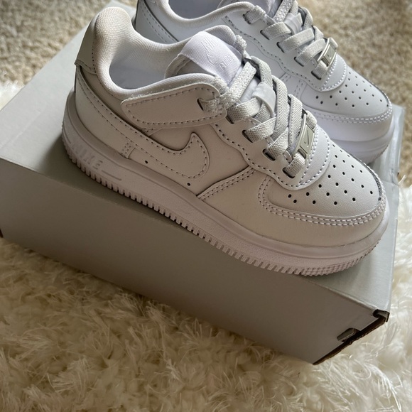 Nike Air Force 1 Classic White Sneakers - Picture 3 of 5